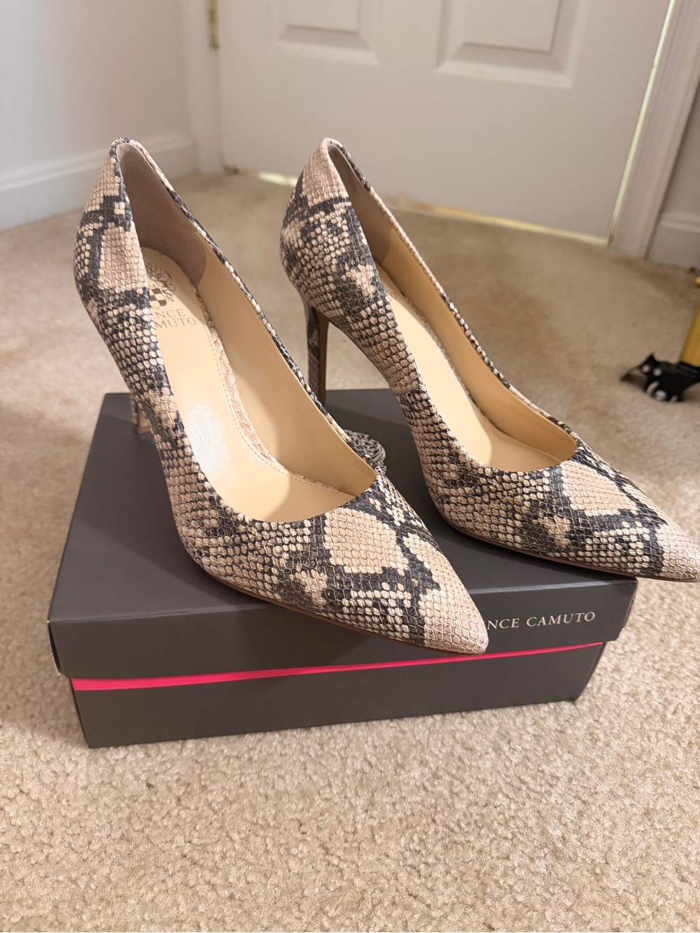 Vince Camuto Snakeskin Heels